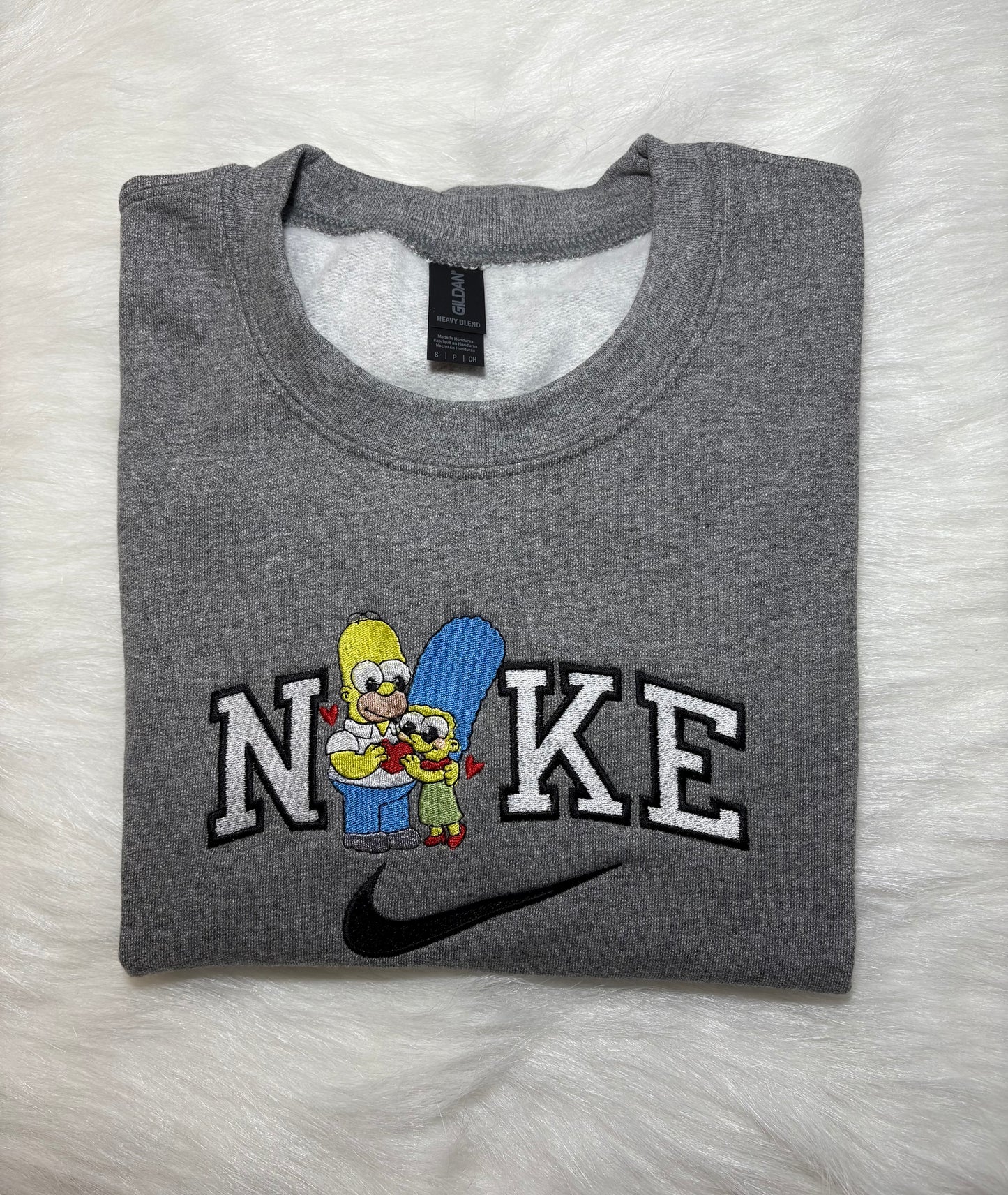 yellow couple ,custom crewneck sweater