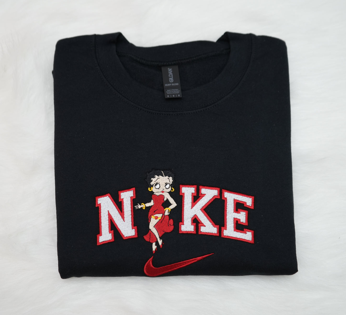 Long sleeve betty boop crewneck