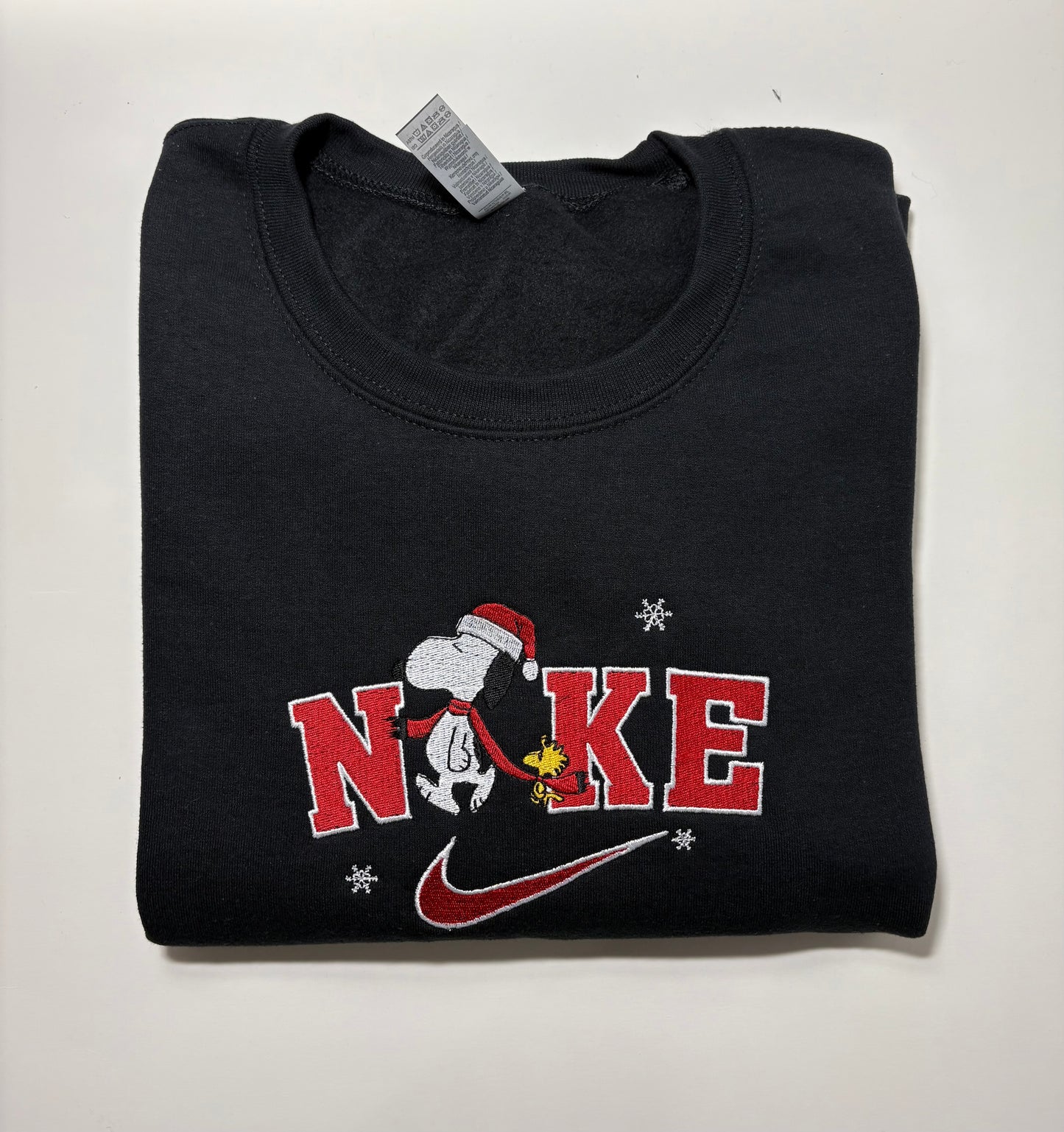 Long sleeve Xmas dog custom crewneck sweater