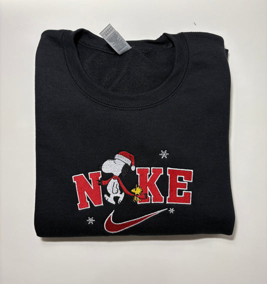 Long sleeve Xmas dog custom crewneck sweater