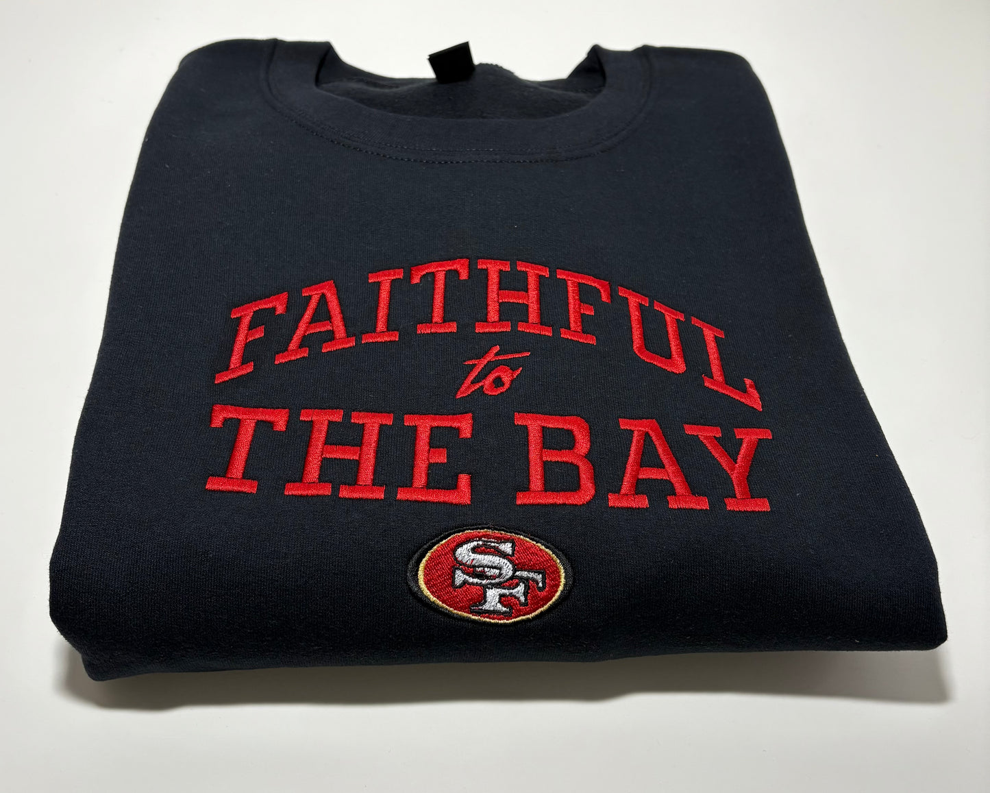 Long sleeve faithful crewneck sweater