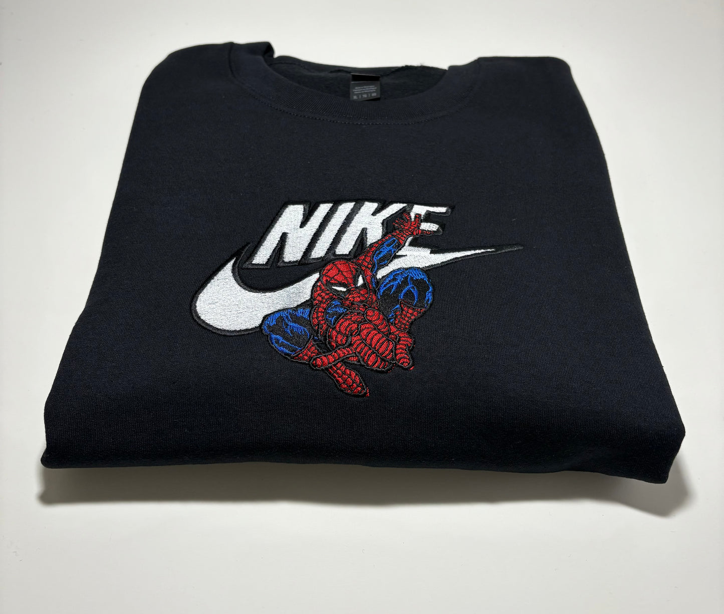 Long sleeve custom spider crewneck