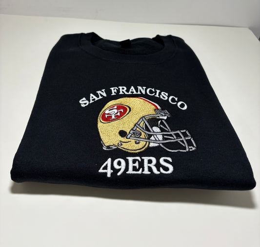 custom Long sleeve football team crewneck