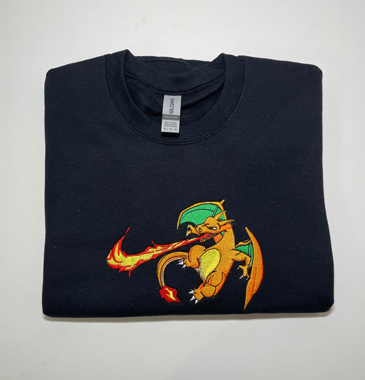 Charizard ,Long sleeve crewneck sweater